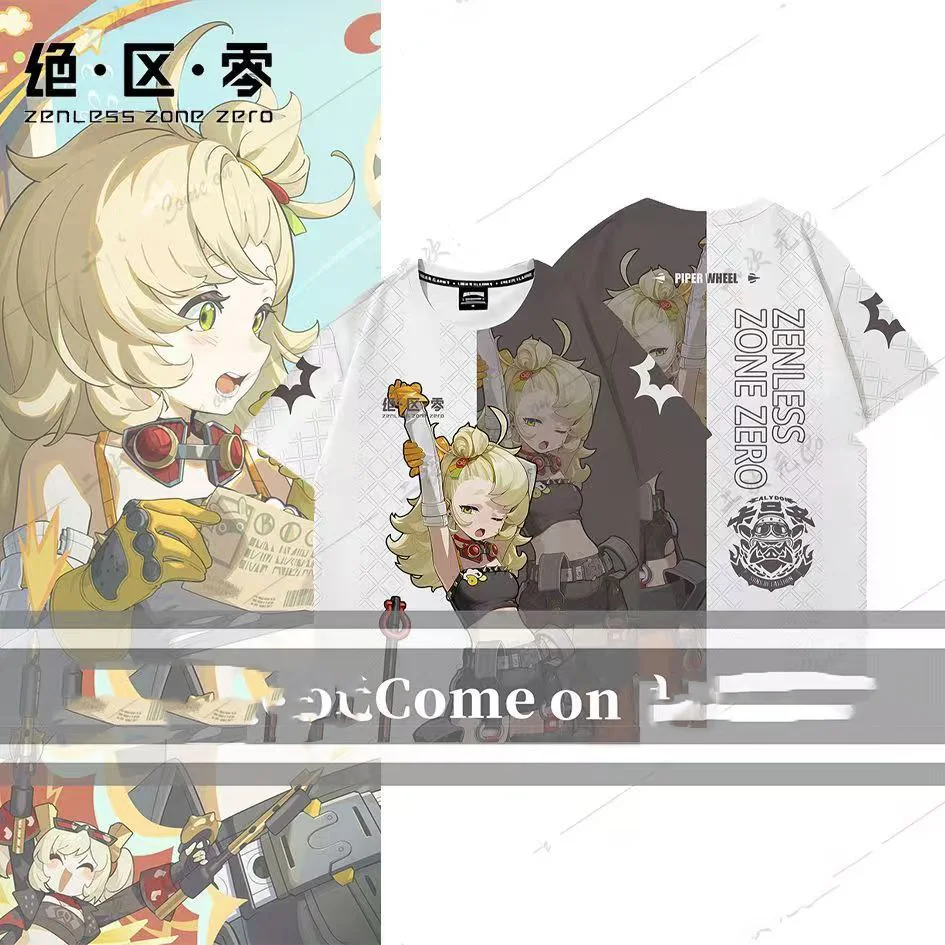 Popular Game Zenless Zone Zero Cosplay T-shirt 3D Qing Yi Print Anime Cartoon t shirt Harajuku Short Sleeve Tops Summer Clothing