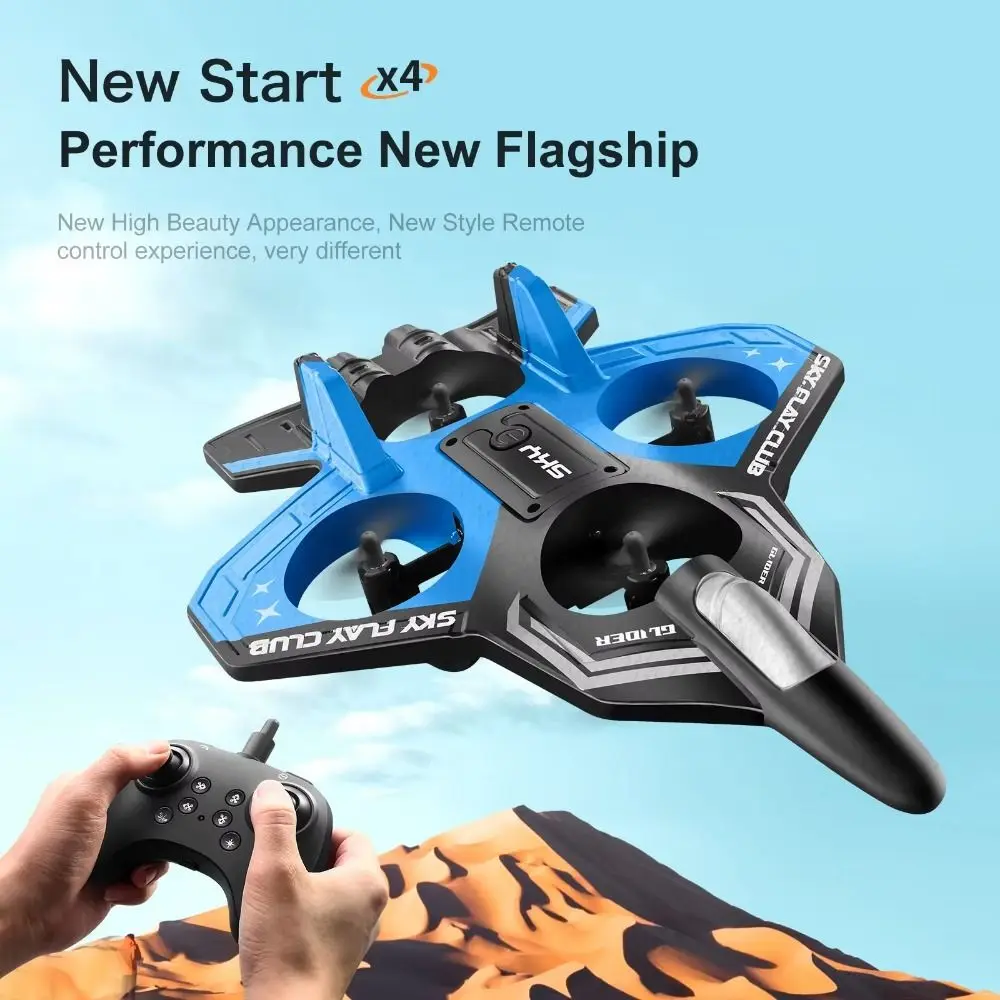 

EPP Foam Remote Control Foam Fighter Gravity Sensing RC Drones Four Motor Helicopter Toy with Light 2.4G Stunt