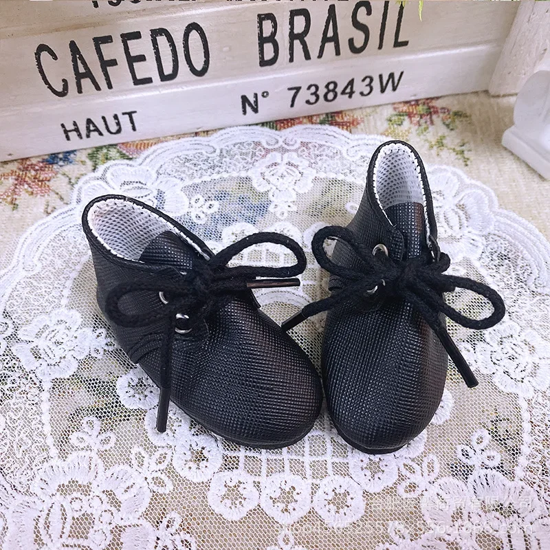 Sepatu boneka BJD 60CM kulit PU tunggal 1/3 BJD kulit sepatu tunggal sandal kulit aksesori boneka untuk boneka 60cm