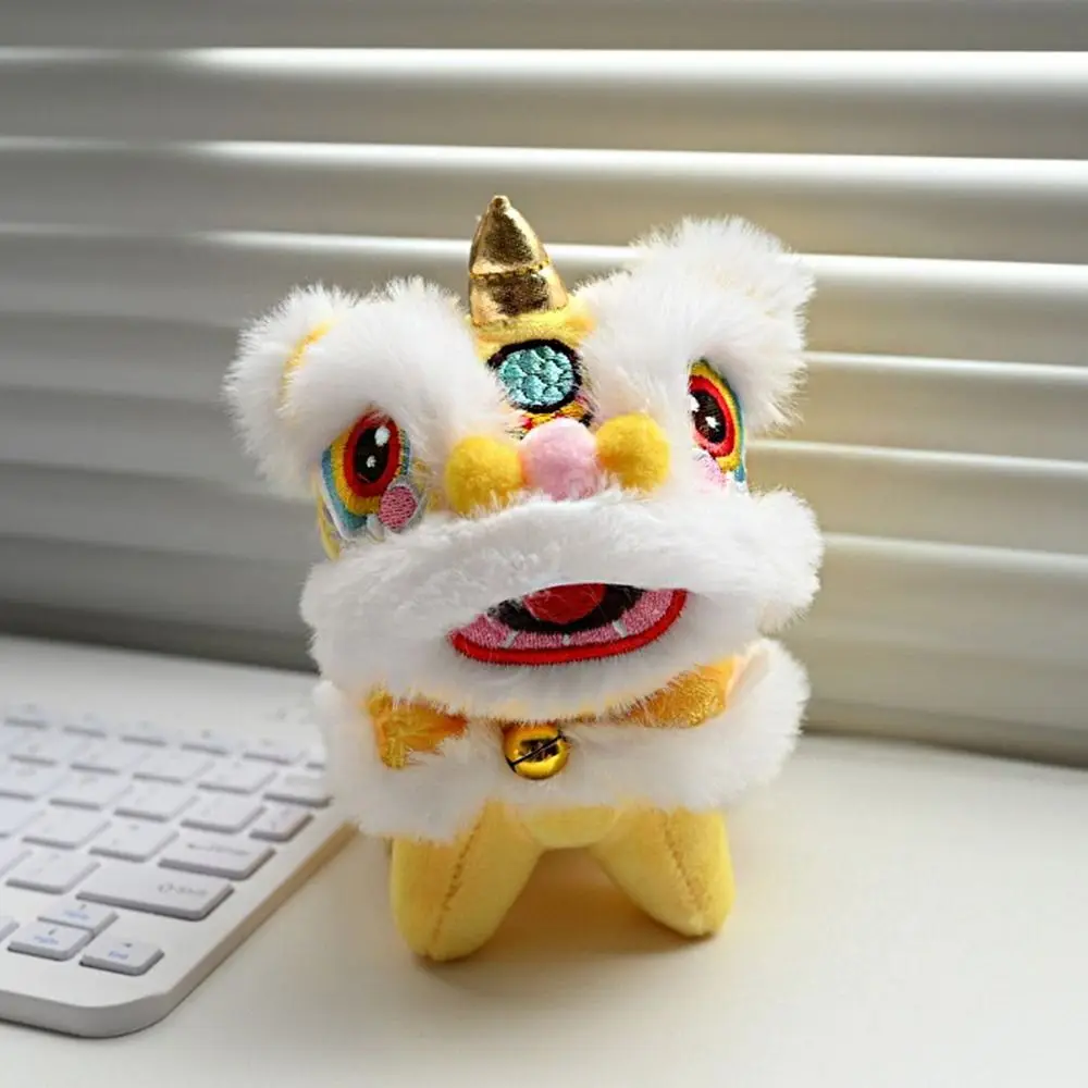 

Unique Cartoon Lion Dance Keychain Awakened Lion Year of Horse Lion Dance Pendant Chinese Style Chinese New Year Gift Daily