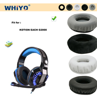 Whiyo New Upgrade Replacement Ear Pads for KOTION EACH G2000 Headset Parts Leather Cushion Velvet Earmuff Sleeve