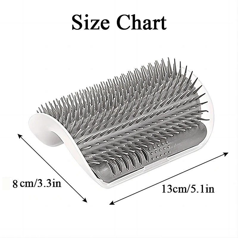 Cat Brush Comb Cat Toy  Catnip Cat Wall Brush Corner Cat Scratcher Massage Self Groomer Comb Pet Brush Corner cat scrubber