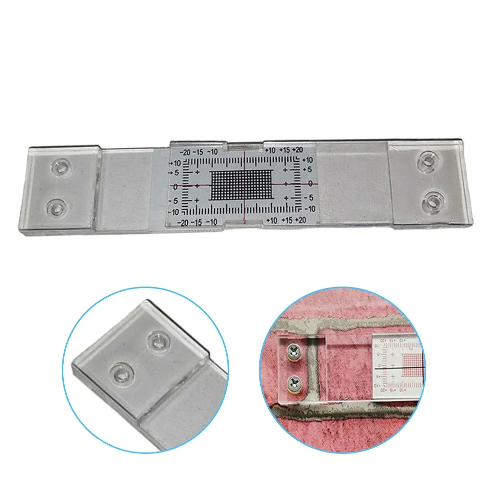 Crack Gauge Ruler Accurate Crack Monitoring Record Tool Crack Measuring Instrument For Monitoring Wall Deformation Cracks