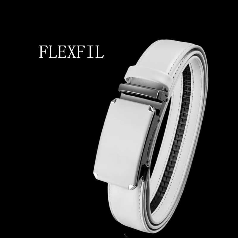 flexfil-男性ヴィンテージレザーベルトメタルシンプルビジネスファッションクラシックブランドレジャー牛革ウエストストラップジーンズ男性ベルト
