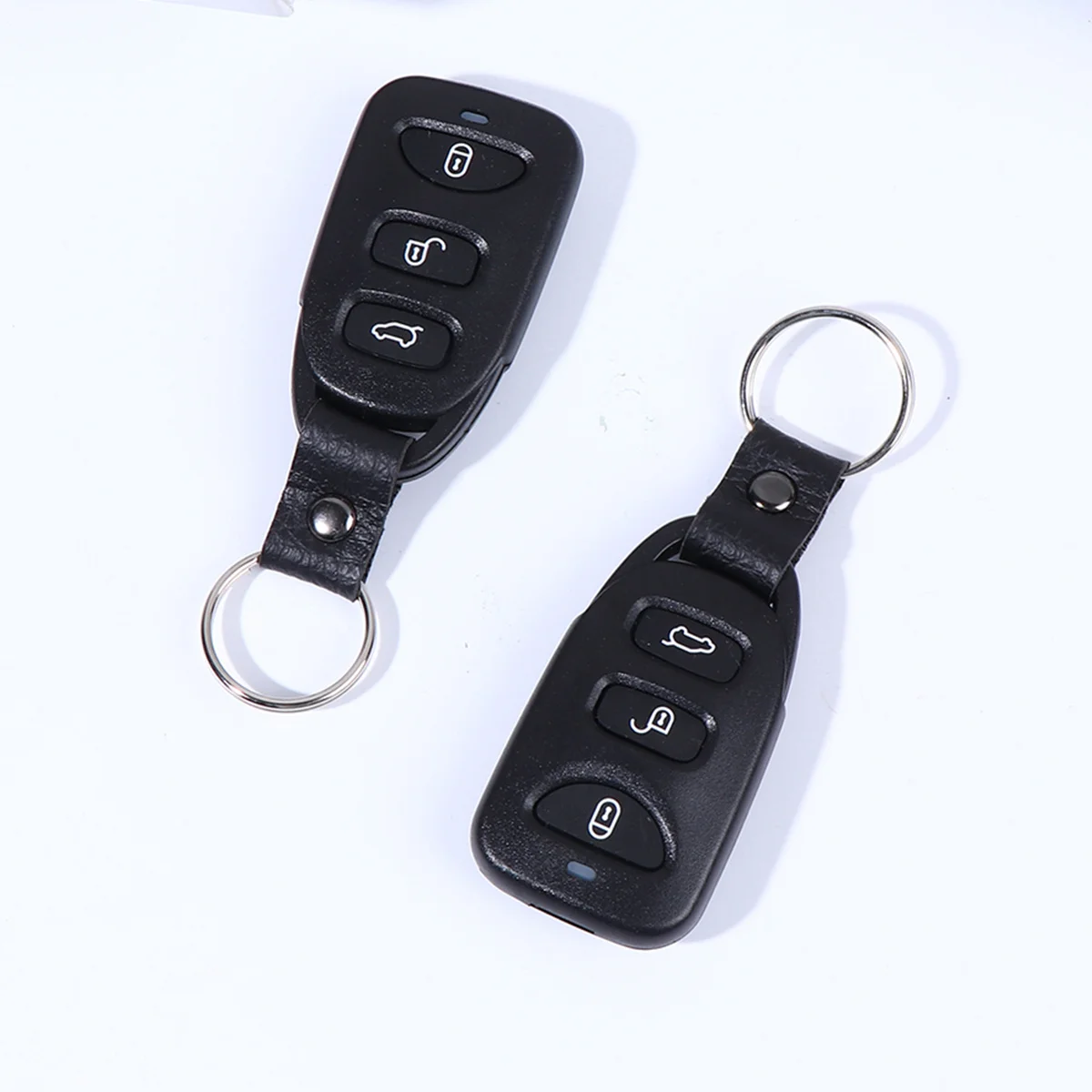 مجموعة واحدة من نظام الدخول بدون مفتاح بقفل مركزي للسيارة عن بعد، قفل إنذار للسيارة مقاوم للصدمات لسيارة 12 فولت باللون الأسود #5