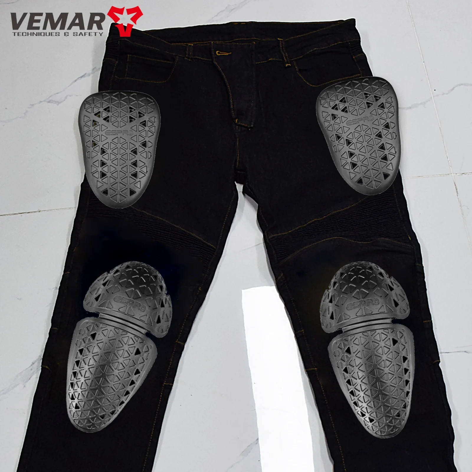 أسود CE المستوى 2 سترة دراجة نارية معتمدة إدراج حامي سميكة مرنة الظهر العمود الفقري وسادة واقية متسابق درع معطف التبعي #4