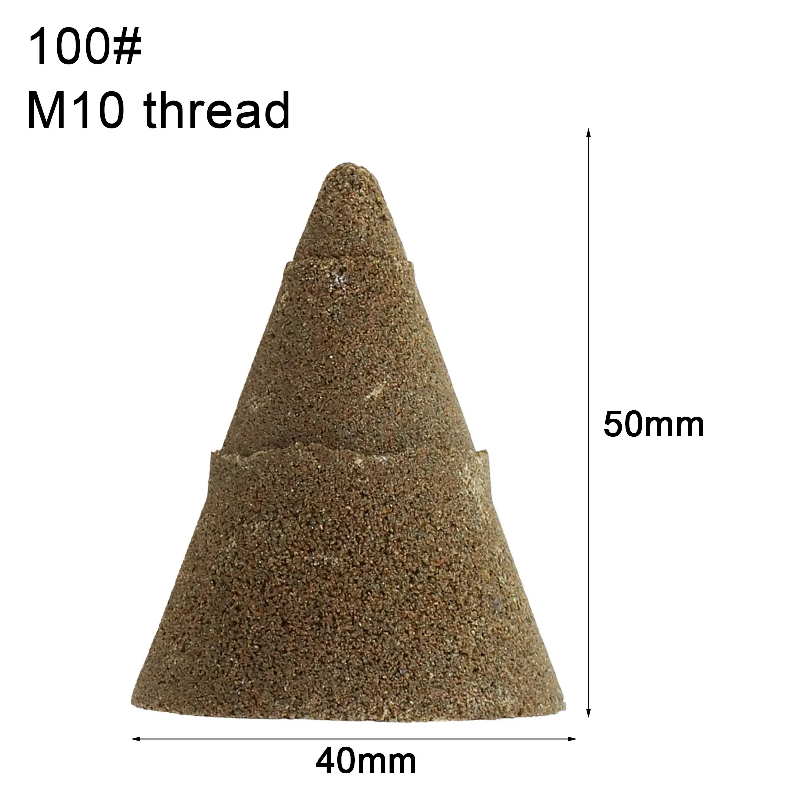 Imagem -05 - Rebolo de Diamante Cônico com Rosca M10 50 100 200 Chanfro Escareador Cone Esculpir Polimento Ferramentas Abrasivas de Vidro Cerâmico