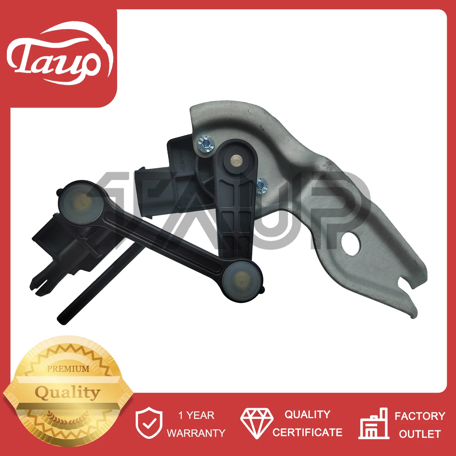 4E0 616 571 D 7L0616214C NEW Headlight Leveling Height Level Sensor Compatible with Audi Q7 VW PHAETON 3.0L 4.2L Touareg 3.6L