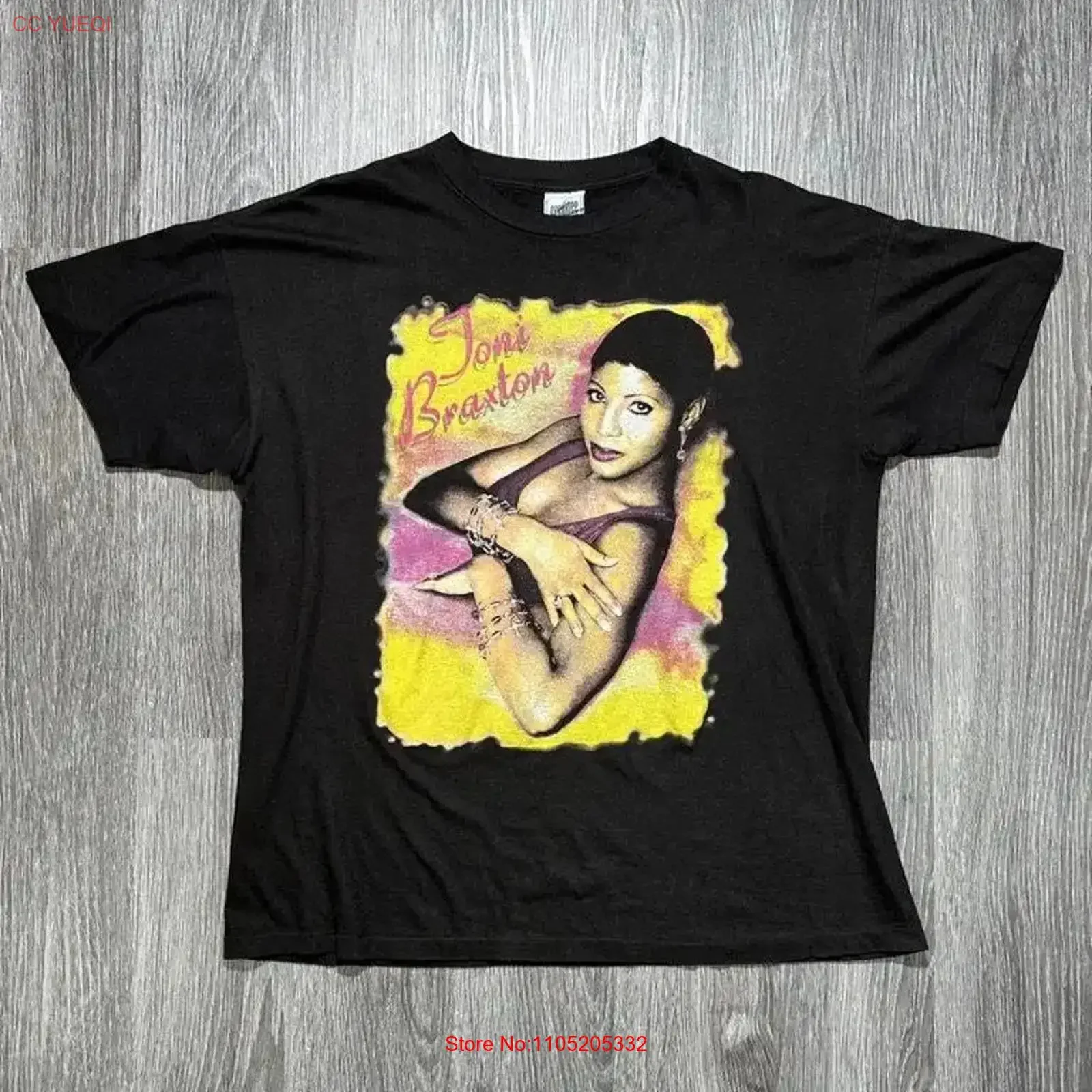 TONI BRAXTON x KENNY G 1996 1997 Vintage World Tour T Shirt Secrets An Evening with Jazz RnB Soul Music vintage Washed fashion