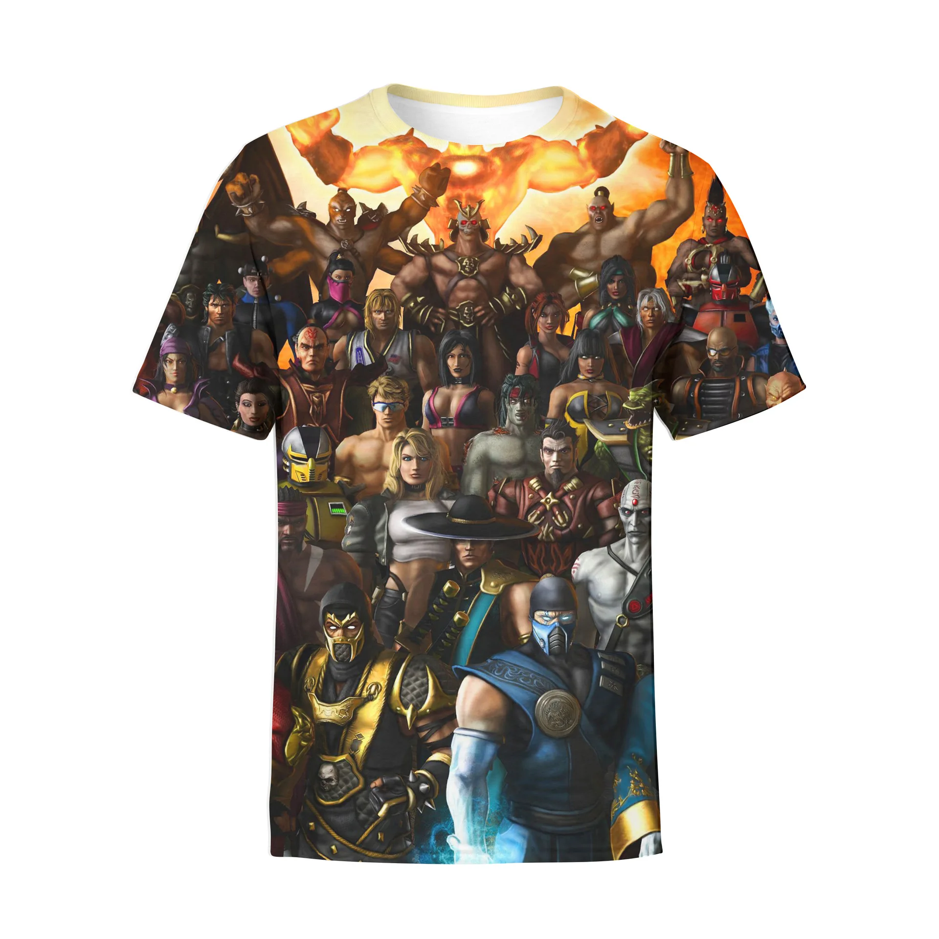 Fashion Hot Sales Fighting Game Mortal Kombat 11 Print T Shirt 3D Summer Men Women Short Sleeve T-Shirt Casual Oversized Top Tee