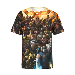 Fashion Hot Sales Fighting Game Mortal Kombat 11 Print T Shirt 3D Summer Men Women Short Sleeve T-Shirt Casual Oversized Top Tee