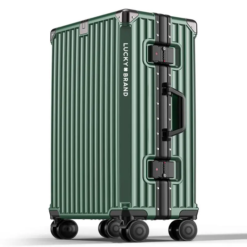 

24"26"28"30 Inch The New Suitcase Men's Aluminum Frame Trolley Case Women's Large Capacity Password Box Rolling Luggage