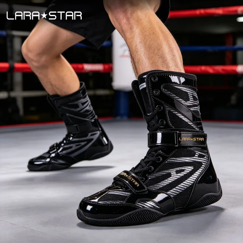 

Original Brand Wrestling Shoes Men Black White Boxing Shoes Man Designer Sport Shoes Mens Breathable Fighting Shoe Youth