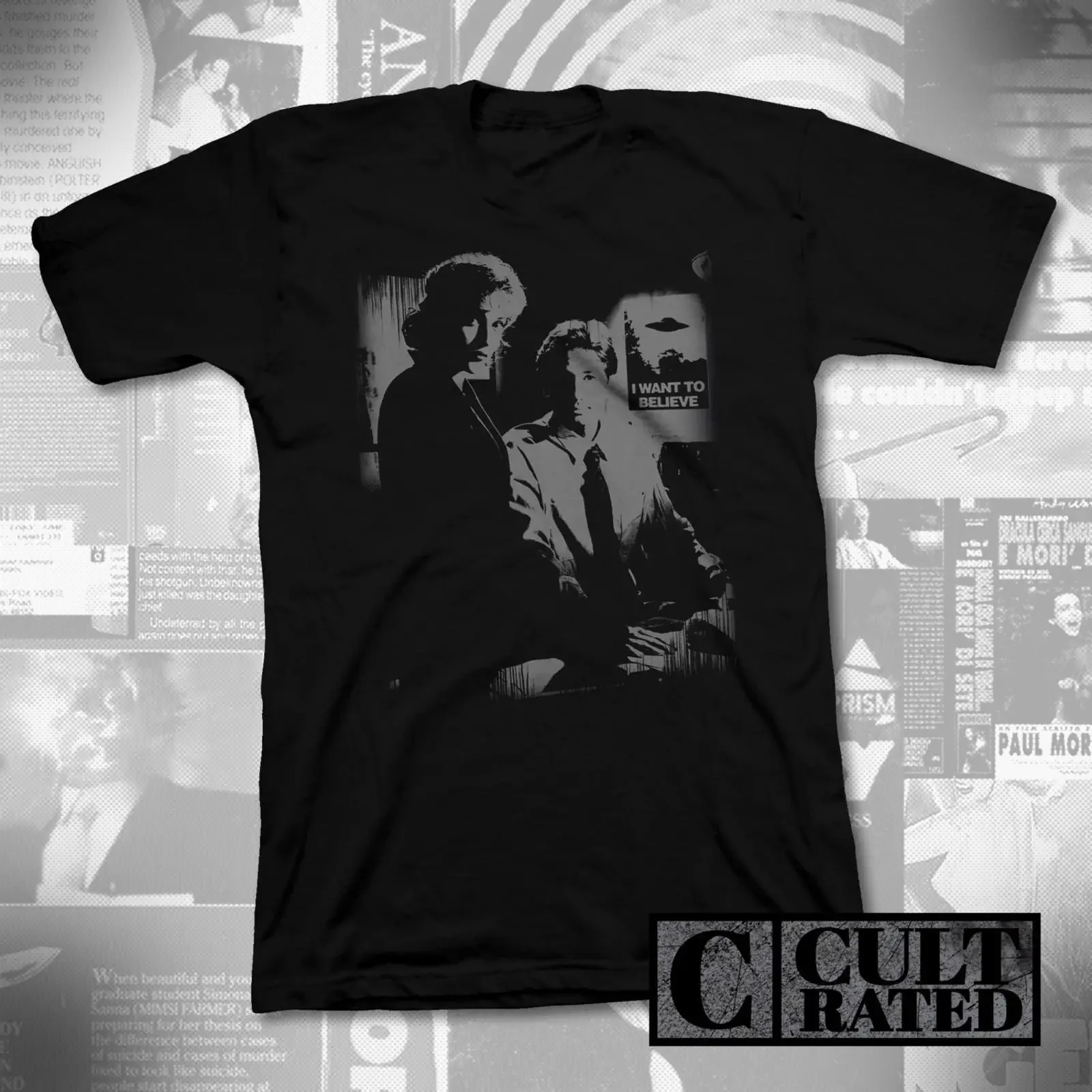 X files T Shirt I want to Believe Hand Cult Classic Mulder amp Scully vintage Washed graphic Comfortable Breathable homme