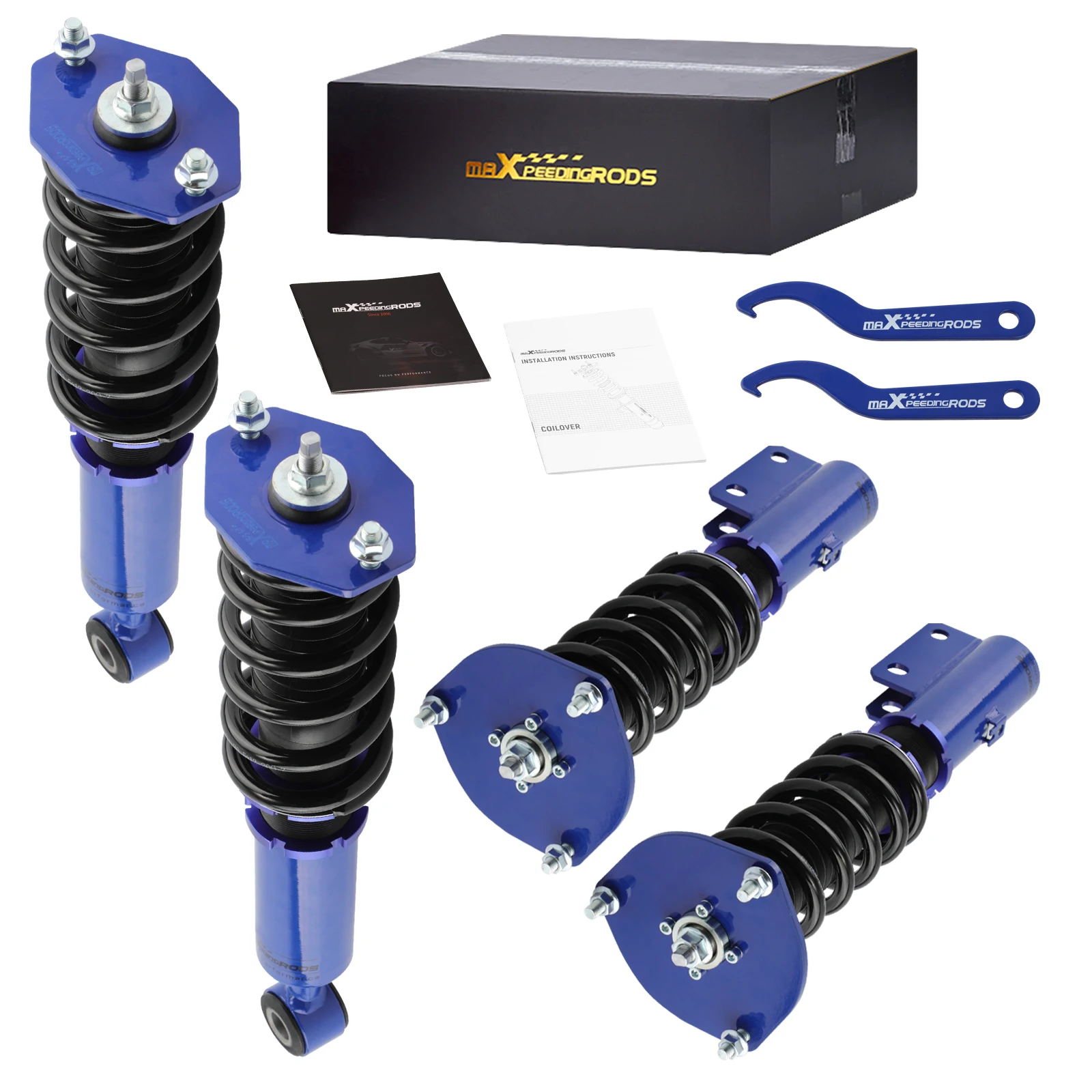 

MaXpeedingrods Coilover Shock Kit for Mitsubishi 3000GT AWD 1991-1999 Dodge Stealth 1991-1996
