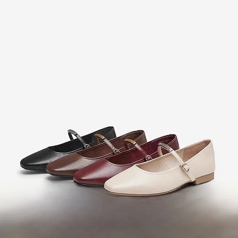 

Женские ботинки на плоской подошве Moonlight Mary Jane oes Sweet Sle, повседневная кожаная внутренняя противоскользящая резиновая подошва