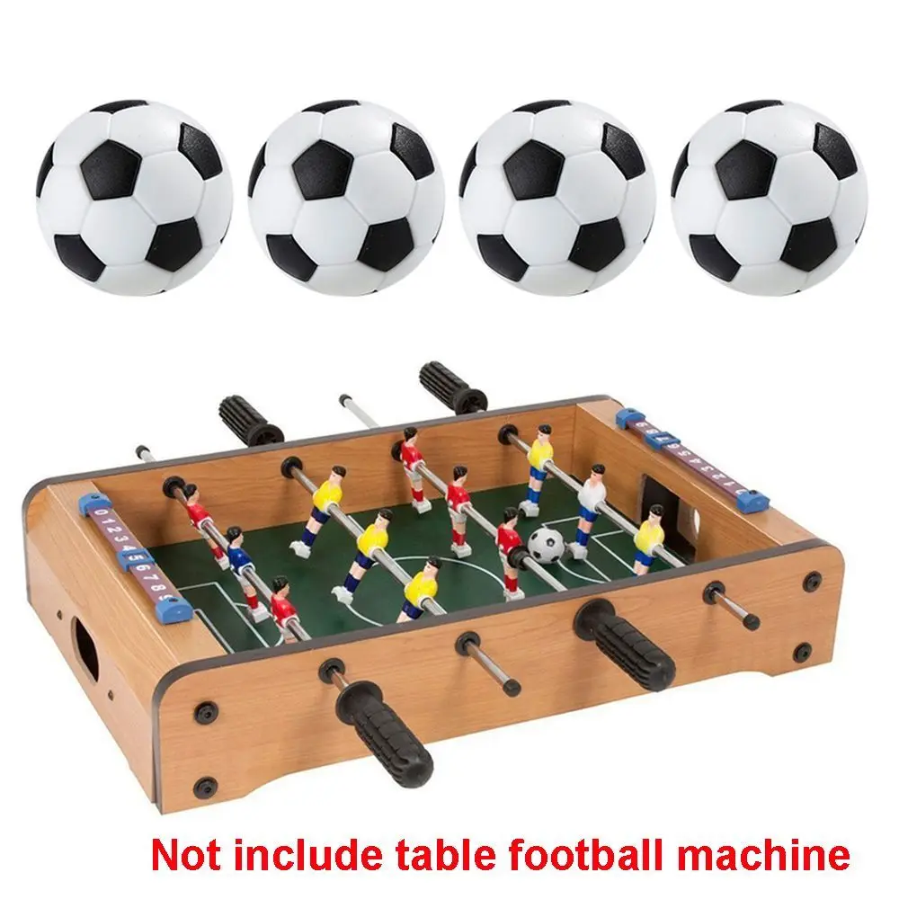 

4pcs 32mm Mini Foot Balls Student Replacement Balls Tabletop Game Football Table Soccer