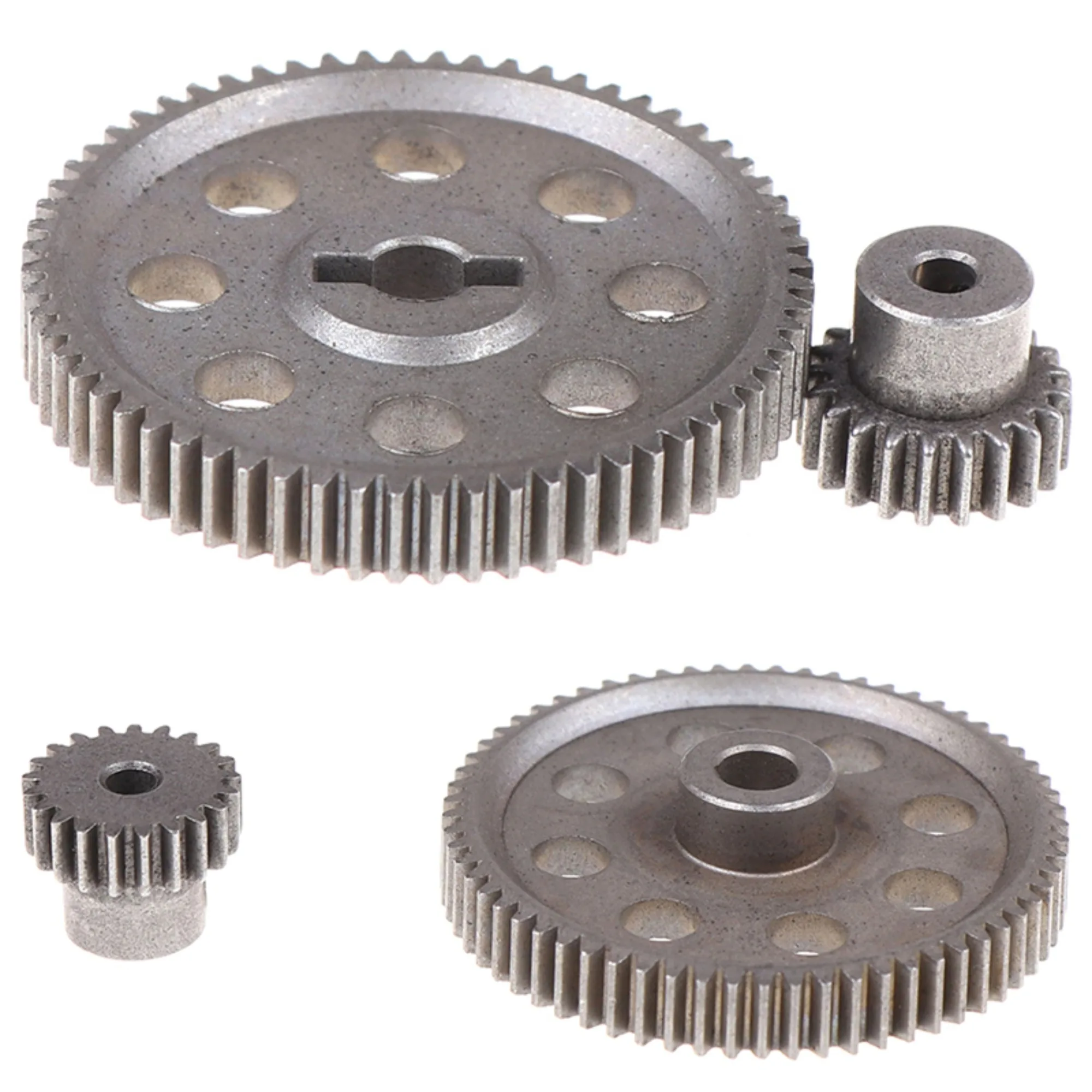 

2Pcs (21+64T) 11184 11181 Differential Metal Main Gear 64T Motor Gear 21T Replacement Kit