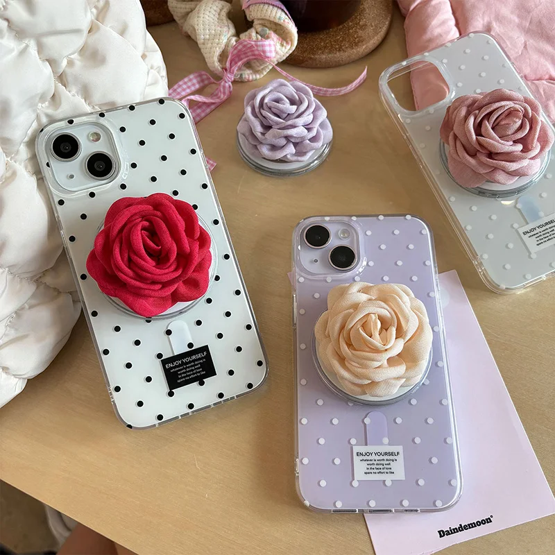 

Модный Ретро красочный романтический цветок розы винтажный цветочный для Magsafe магнитный держатель ручка для фотографий поддержка кронштейна