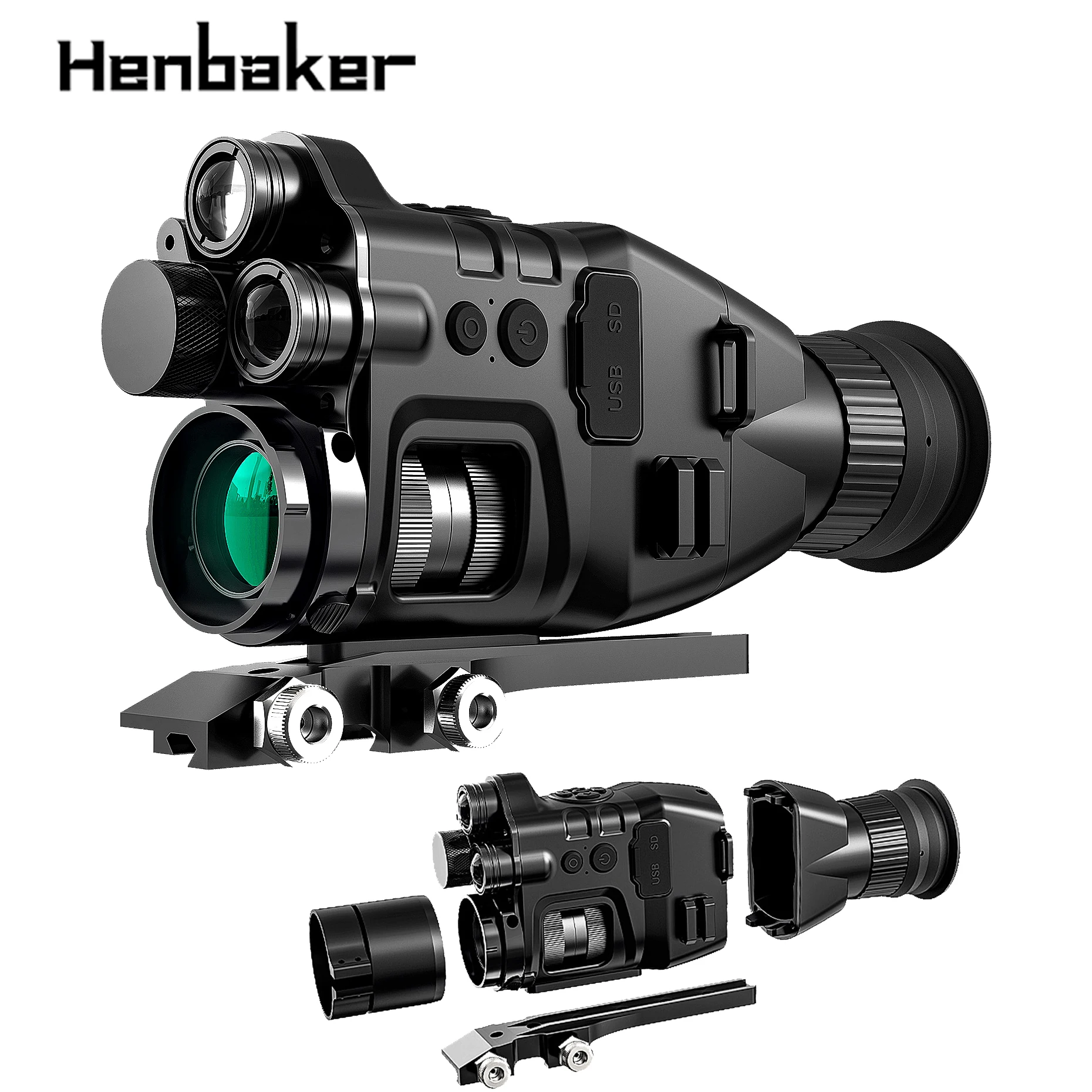 

Монокуляр ночного видения HENBAKER CY789, прибор ночного видения, инфракрасный прицел