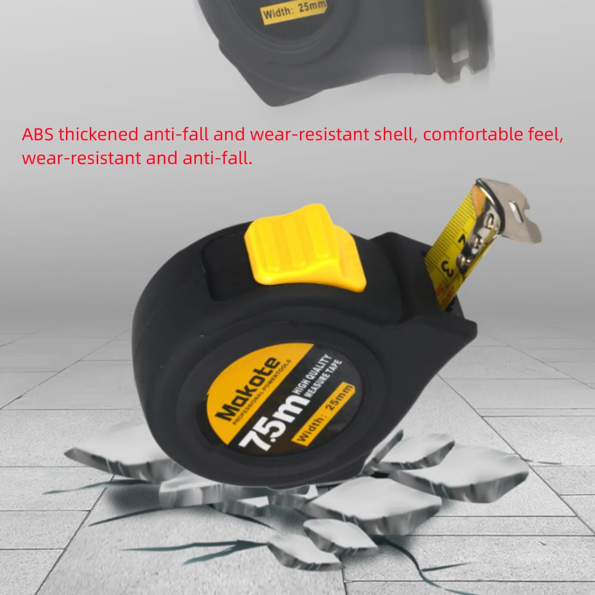 3m/5m/7.5m/10mm Metric and Imperial Steel Tape Measure Household Thickened Anti-fall High-Precision Steel Ruler Measuring Tools