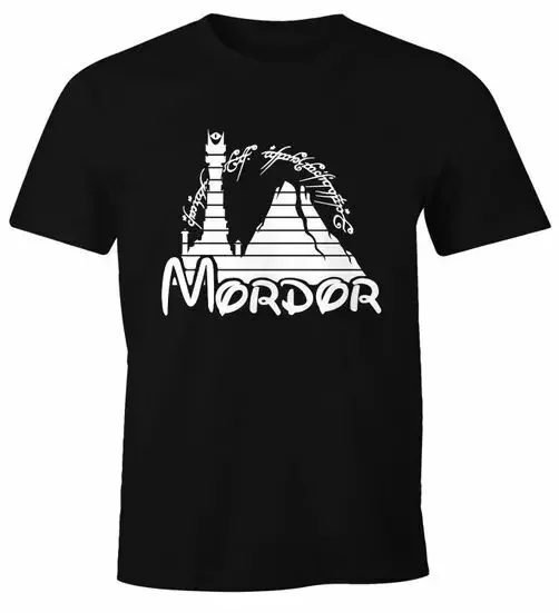 Unisex T-shirts for Men Women Summer TeesMens Printed Print Fantasy Parody Print Mordor Funny T-Shirt-