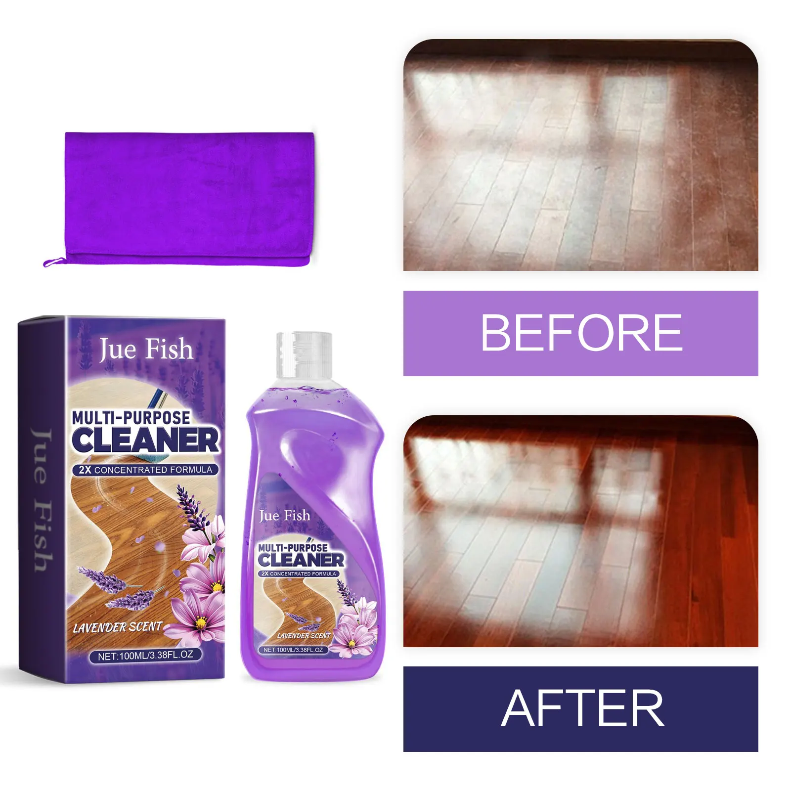 Floor Cleaning Liquid Wood Floor Stain Remover Ceramic Floor Polishing Repair Scratch Decontamination Tile Brightening Cleaner