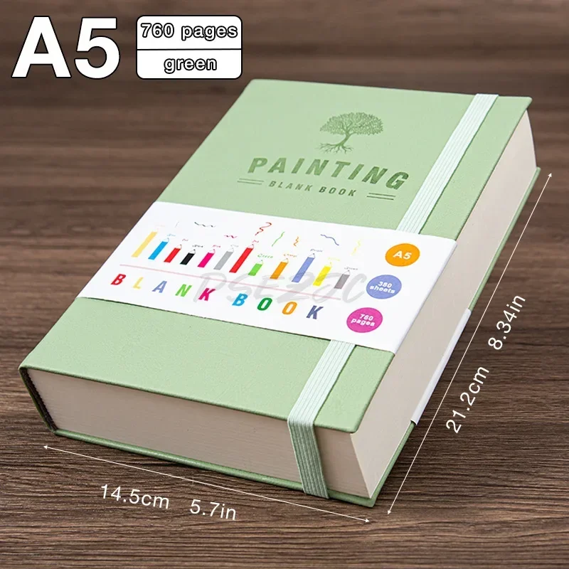 A5 Ultra Thick Sketch Notebook with 760 Pages Back To School College Students Teacher Gift Planner Sketchbook Journal Diary