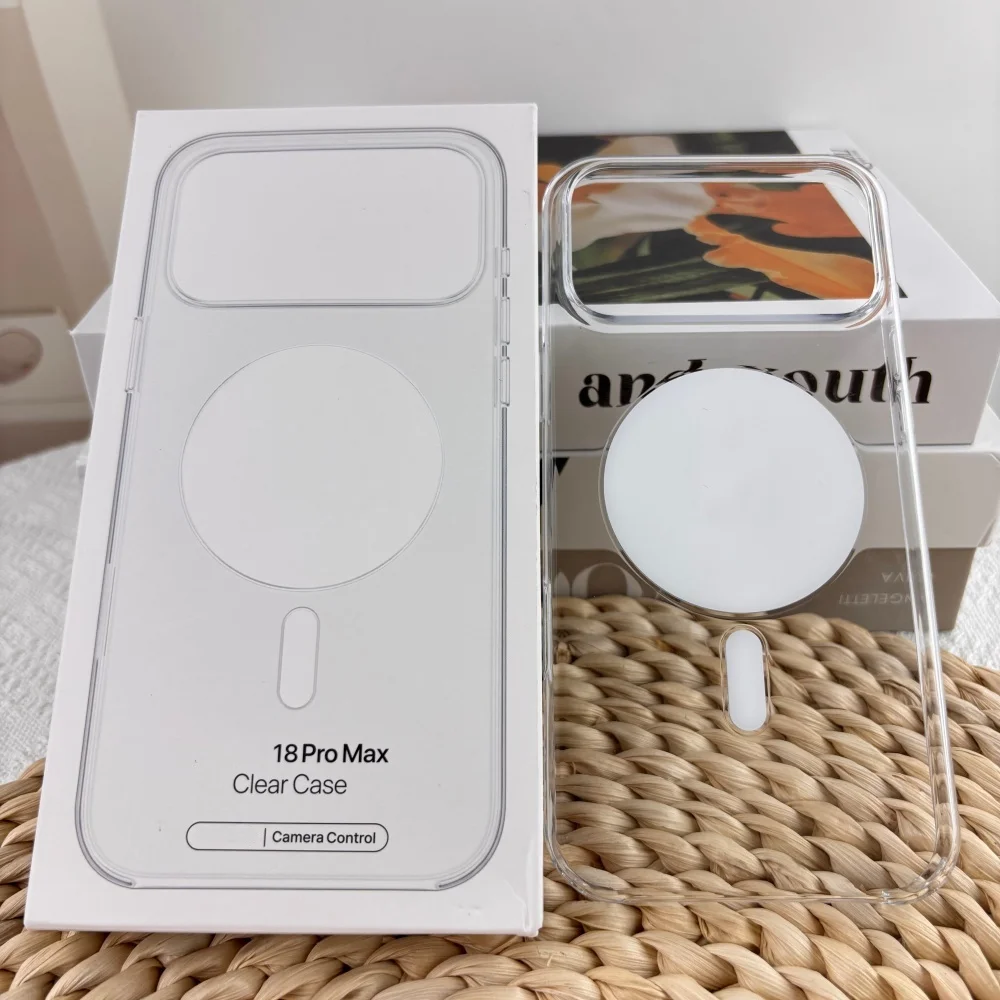 Für Apple iPhone 17 18 Pro Max 18Pro Max Transparente Magnetische Hülle für MagSafe Kabelloses Laden Anti-Gelb Schlagfeste Handyhülle
