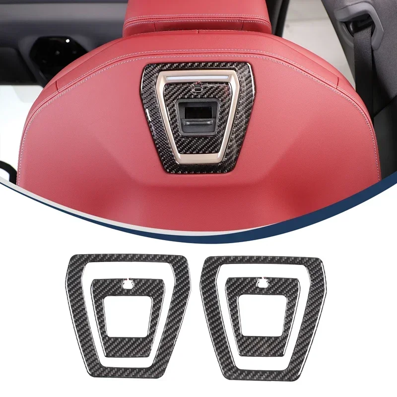 

Soft Carbon Fiber Car Accessories Rear USB Charger Frame Decorative Cover Sticker For BMW 5 Series i5 G60/G68 2024 2025 2026
