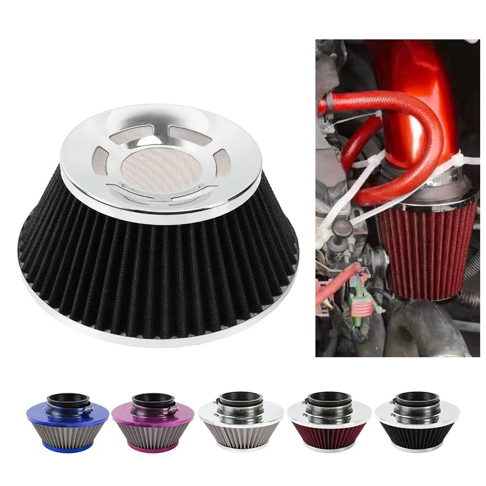 Automotive air filter high flow mushroom head engine intake modification winter mushroom head stainless steel mesh filter cartri