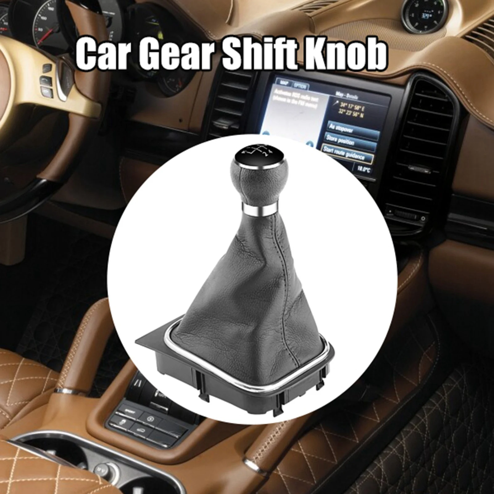 

Knob Gaiter 5 Speed Car Gear Shift Knob Gearstick Gaiter Boot Kit For 6 MK5 MK6 2005‑2014 5 Speed Gear Shift Knob Gaiter Boot