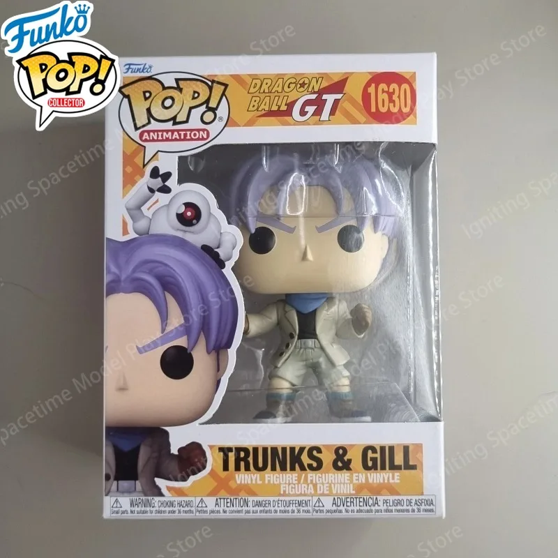 Figura Coleccionable de Vinilo Funko Pop Original de la Animación Dragon Ball GT 1630, Trunks y Gill, Adorno de Escritorio, Regalo, Modelo Coleccionable