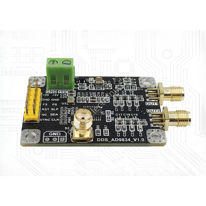 AD9834 Dual-channel high-speed DDS signal source sine wave, triangle wave and square wave signal generator module