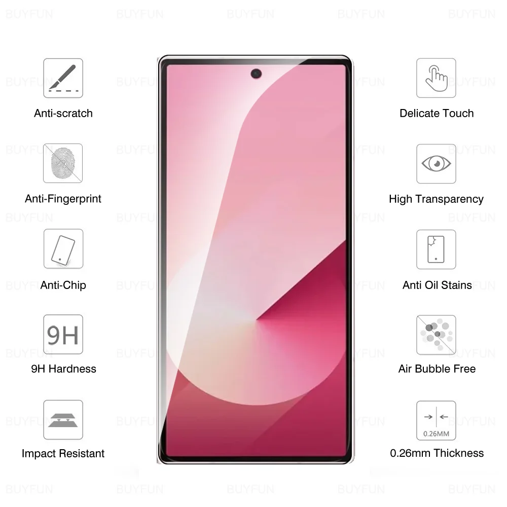 Samsun ZFold6 Screen Protector Tempered Glass Film 4pcs For Samsung Galaxy Z Fold6 Z Fold 6 5G HD Protective Glass Z Fold 6 2024