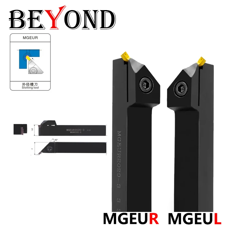 

BEYOND 45 Degree MGEUR2020-2 MGEUR2525-3 MGEUL2020 MGEUL2525 CNC Cutter Tool Bar MGEUR MGEUL Use MGMN Carbide Inserts