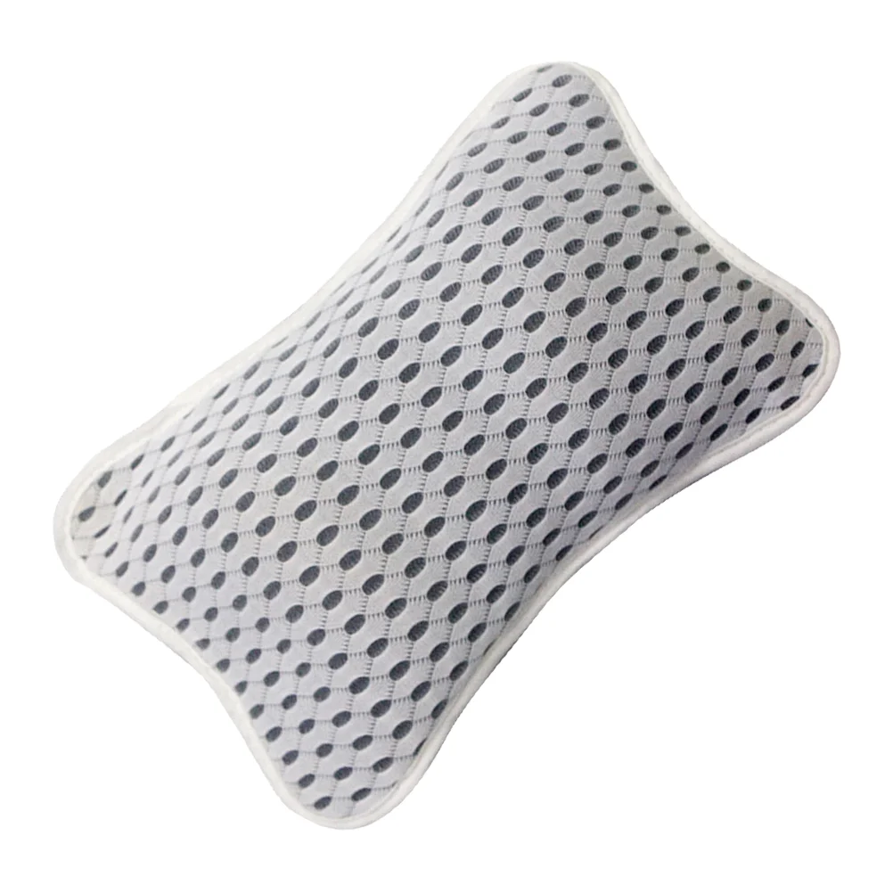 Almohada para bañera, cojín para reposacabezas de malla, soporte para Spa, almohadas para tomar el succión, relajación, cuello y espalda, ventosa de poliéster