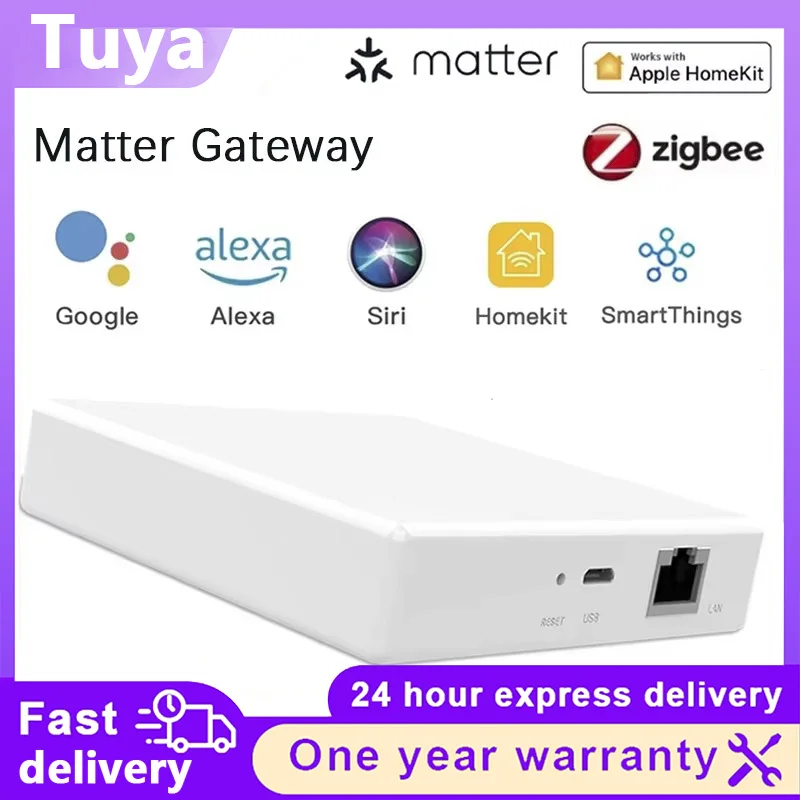Tuya Zigbee Matter Thread Hub Zigbee Bridge Matter Gateway Hub Siri Sprachsteuerung Smart Home Homekit Smartthings Google Alexa