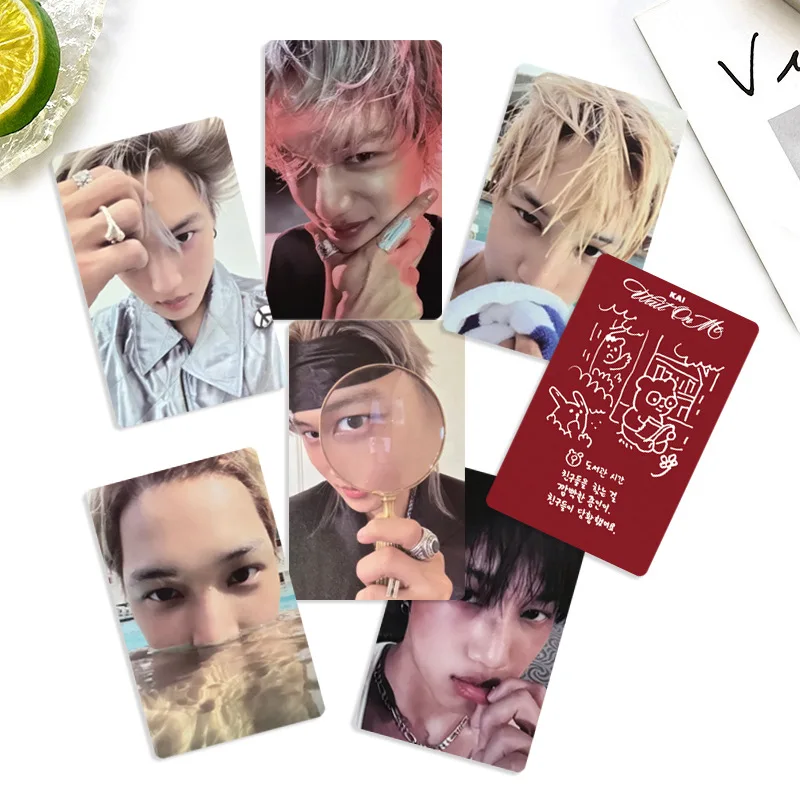 6/18Pcs/Set Kpop KAI Wait On Me 4TH Solo Album Selfie Cards Double-sided Fashion Photocards Fans Collect Postcards Birthday Gift