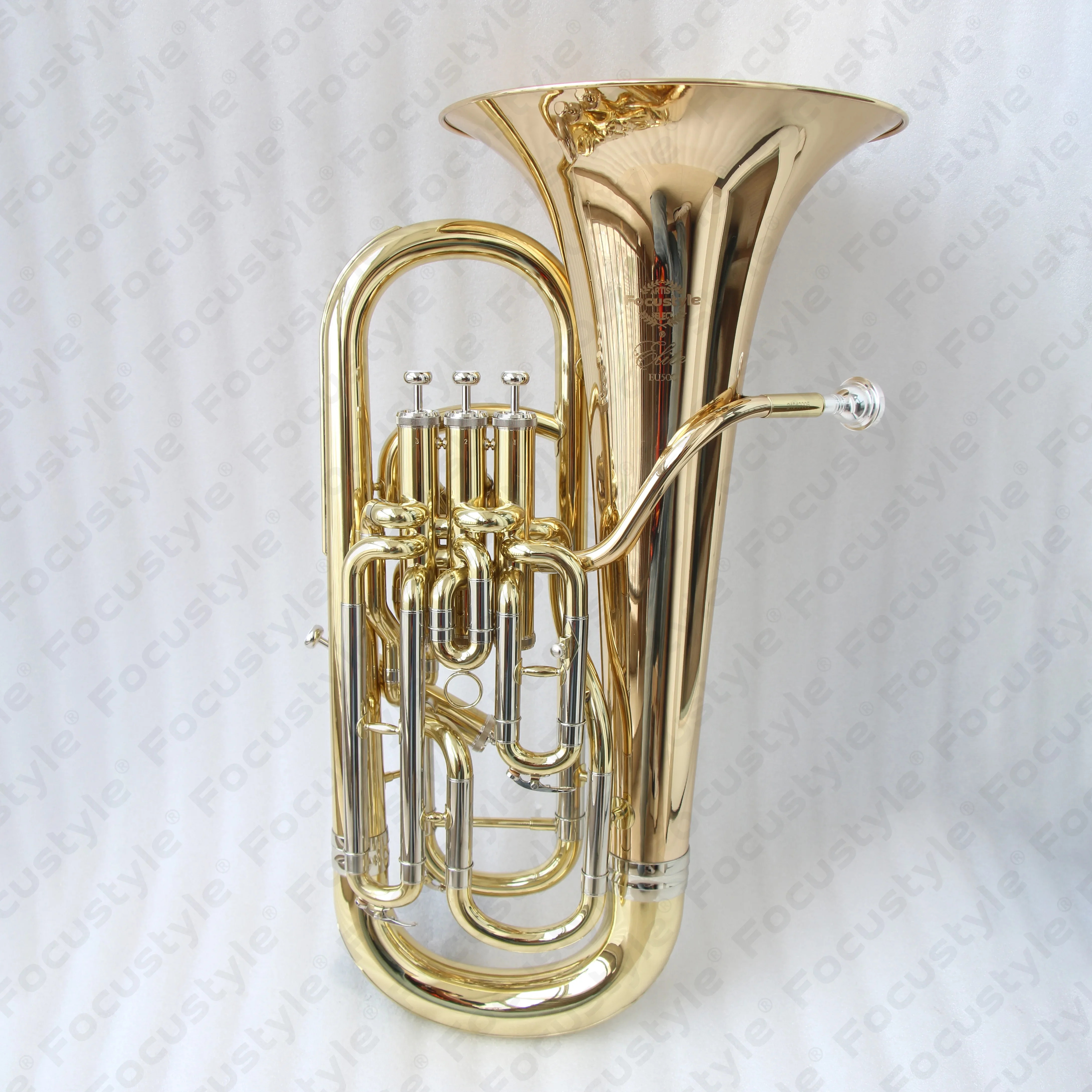 

The Professional Euphonium Model Is FEU-500L 3+1 Pistons Compensating Euphonium BB Tone Gold Sold Online