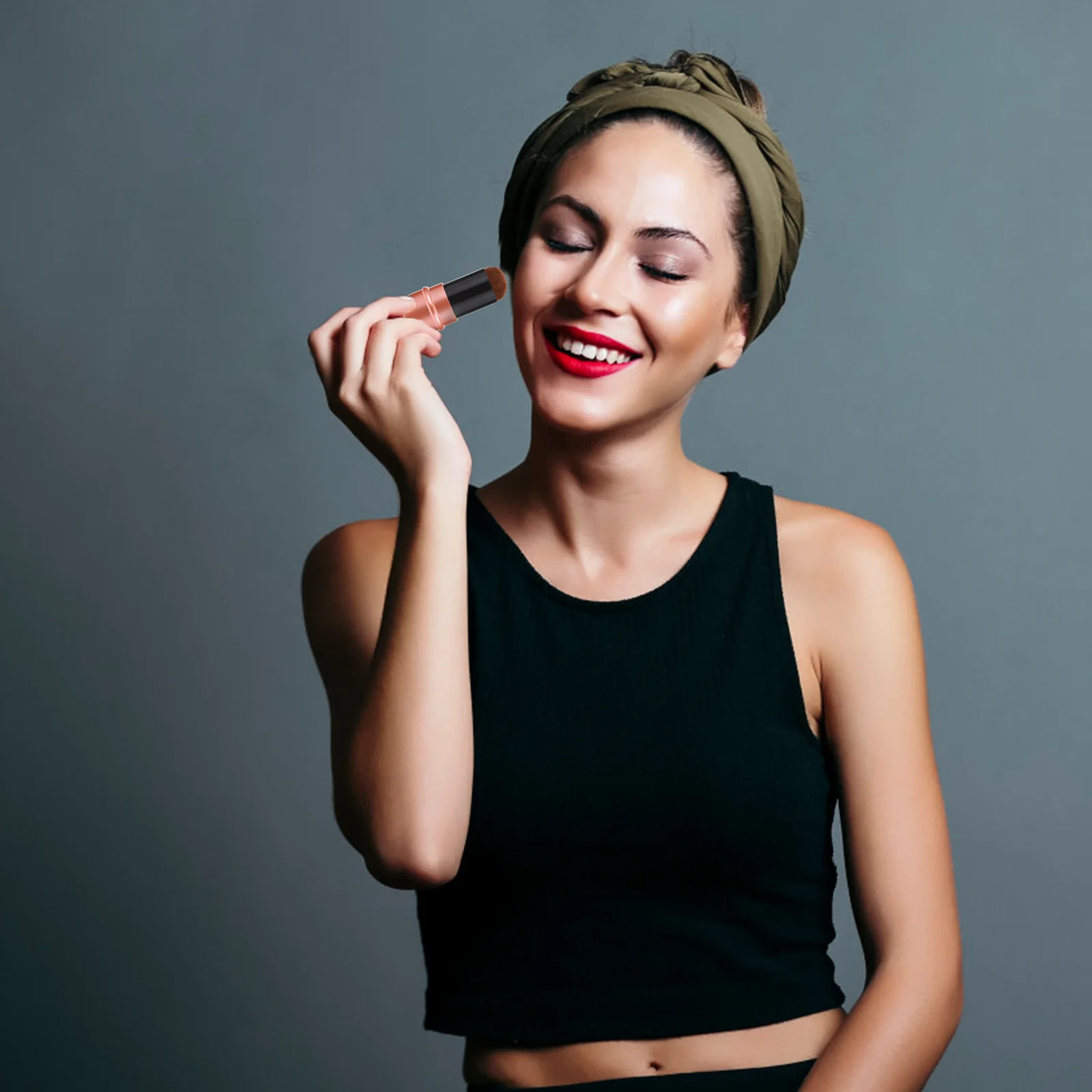 Brosse de fond de teint rétractable en forme de champignon, 2 pièces, pour poudre liquide, outil de mélange de maquillage, brosse faciale Portable