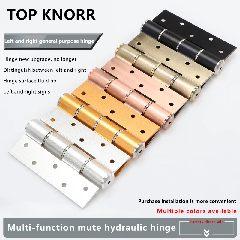 Invisible Door Hinge Automatic Closing Damping Spring Door Close Hinge Hydraulic Buffering Self Closing Door Hinge For Home Use