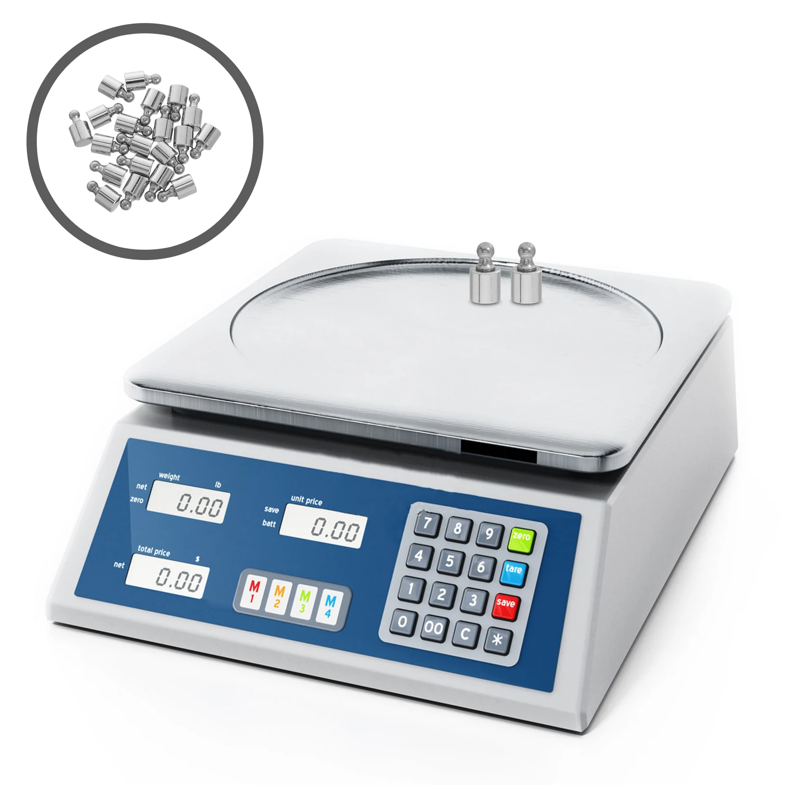 

20Pcs Calibration Weight Set Chrome Portable Accurate Calibration Weights for Digital Scales Lab Balances Jewelry Scale Use