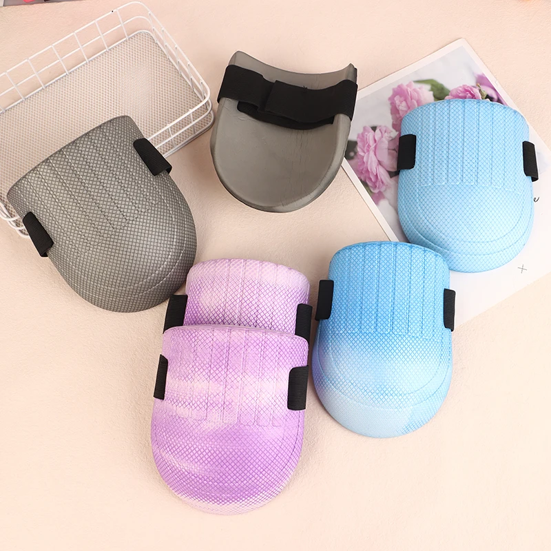 부드러운 폼 패딩 타일 진흙 작업자 무릎 보호 패드, 바닥 벽돌 인공물, 수분 농축 무릎 패드, 1 쌍