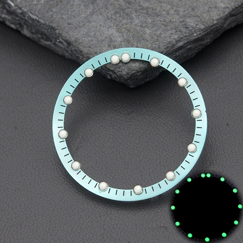 Watch Dial 28.5mm Fit Japan NH70 Movement For SKX007 SKX009 SRPD53 Chapter Ring Brass Watch Accessories Watch Case Repair Tool