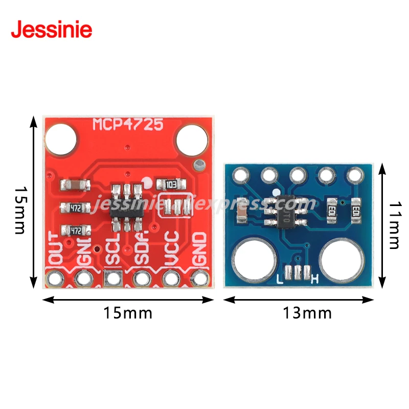 10 szt./1 szt. MCP4725 DAC Moduł przetwornika cyfrowo-analogowego z interfejsem IIC I2C 12-bit — zdjęcie produktu 6