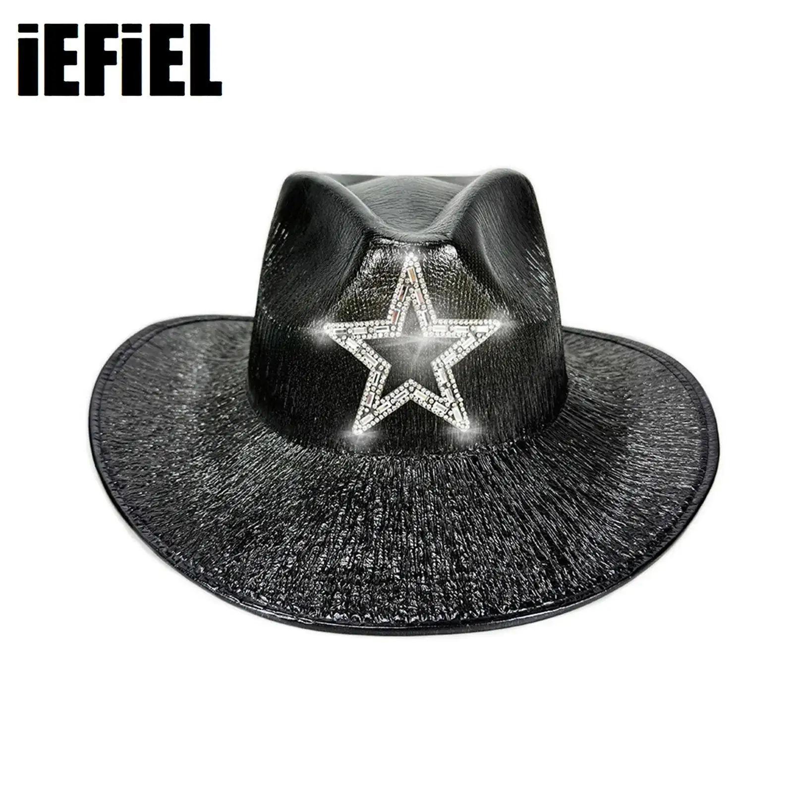 

Cowgirls Hat Hip Hop Jazz Hat Retro Embroidered Three Dimensional Flower Adorned Hat for Carnival Halloween Party Props Supplies