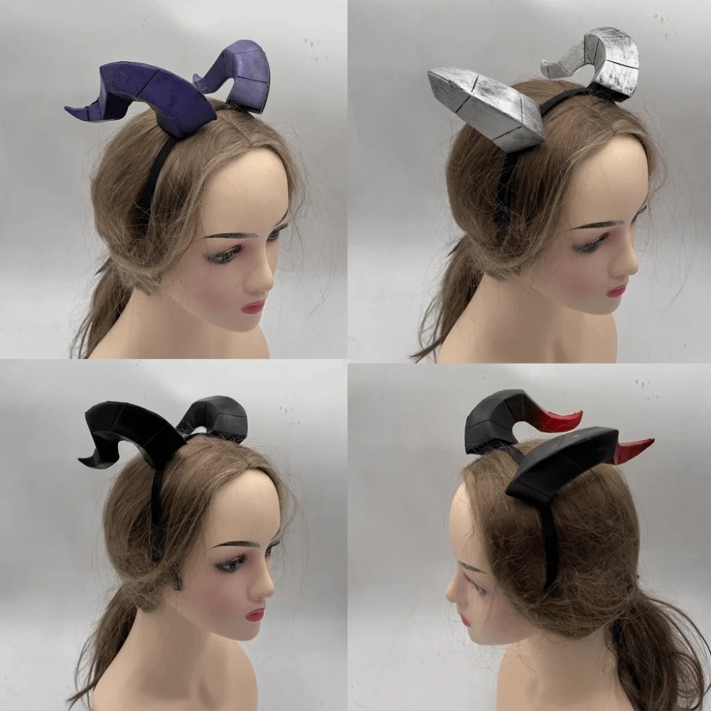 Headpiece Animal Demon Horns Headwear Gothic Dark Style Ox Horn Headband Decorative Cosplay Halloween Headband Stage Performance