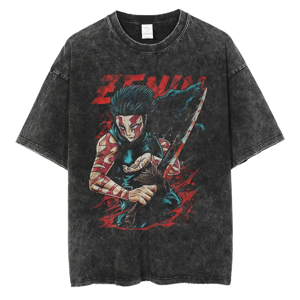 

Jujutsu Kaisen Maki Zenin Fearless Fighter Men's T-shirt Pure Cotton High-quality Leisure Sports Harajuku Anime Figure Summer