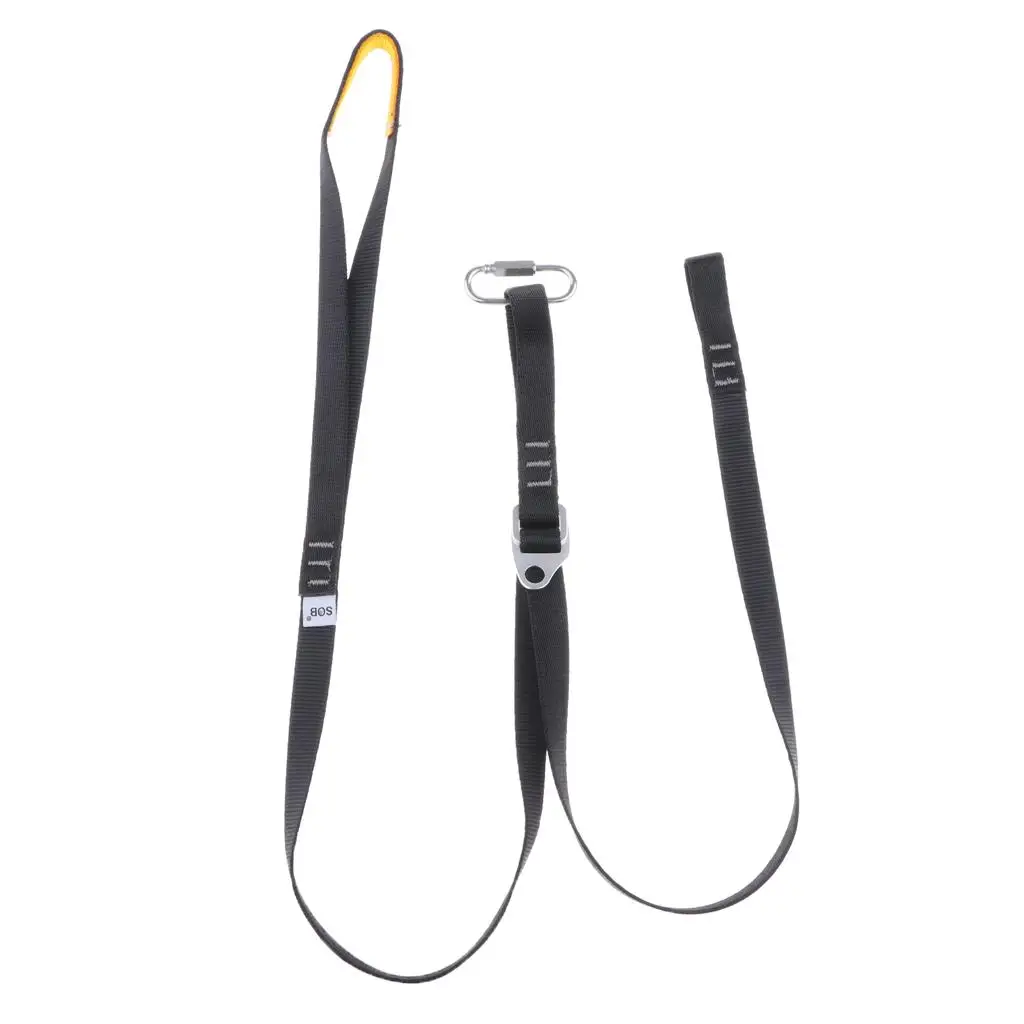 Foot Ascender for Rock Climbing Mountaineering Caving Downhill Tree Arborist, Safety Webbing Strap Lanyard Adjustable